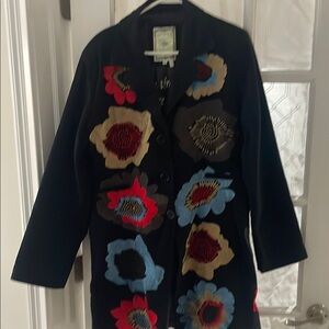 Paparazzi Black Jacket Embroidered